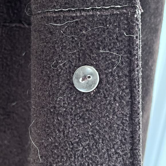 Suede Leather Coat SZ XL Dark Brown Western Boho Worn-in Real Suede Feel READ - Picture 6 of 10